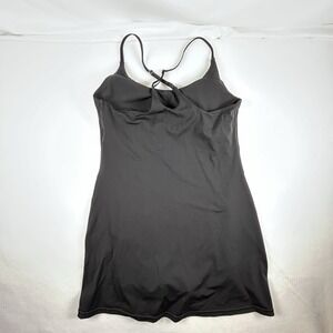 EWEDOOS Black Athletic Tennis Dress Built in Shorts /Bra Activewear Size L Cute